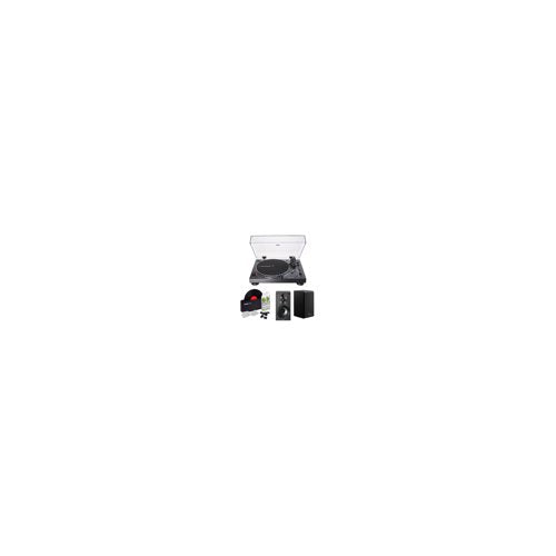 Audio-Technica AT-LP120X-USB Direct-Drive Turntable w/Bookshelf Speakers Bundle