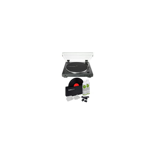 Audio-Technica AT-LP60X Bluetooth Turntable Black w Knox Vinyl Cleaning Kit