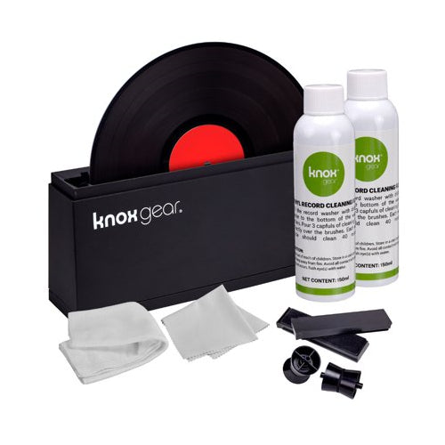 Audio-Technica AT-LP60X Bluetooth Turntable Black w Knox Vinyl Cleaning Kit