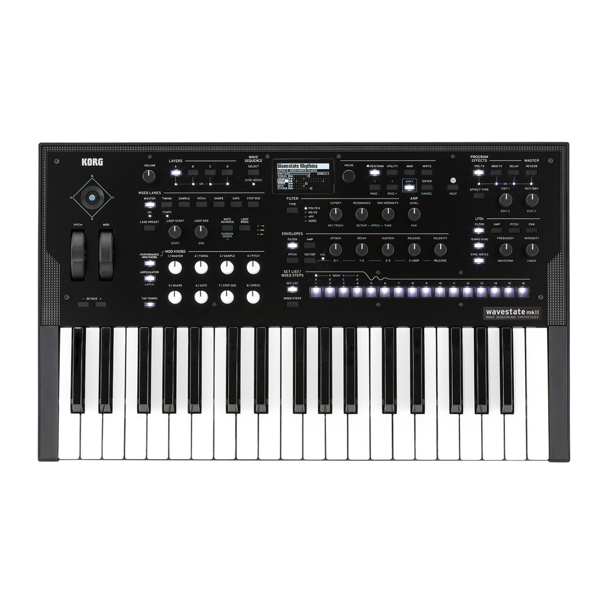 Korg Wavestate MK2 96 Stereo Voice Sound Transitions Wave Sequencing Synthesizer