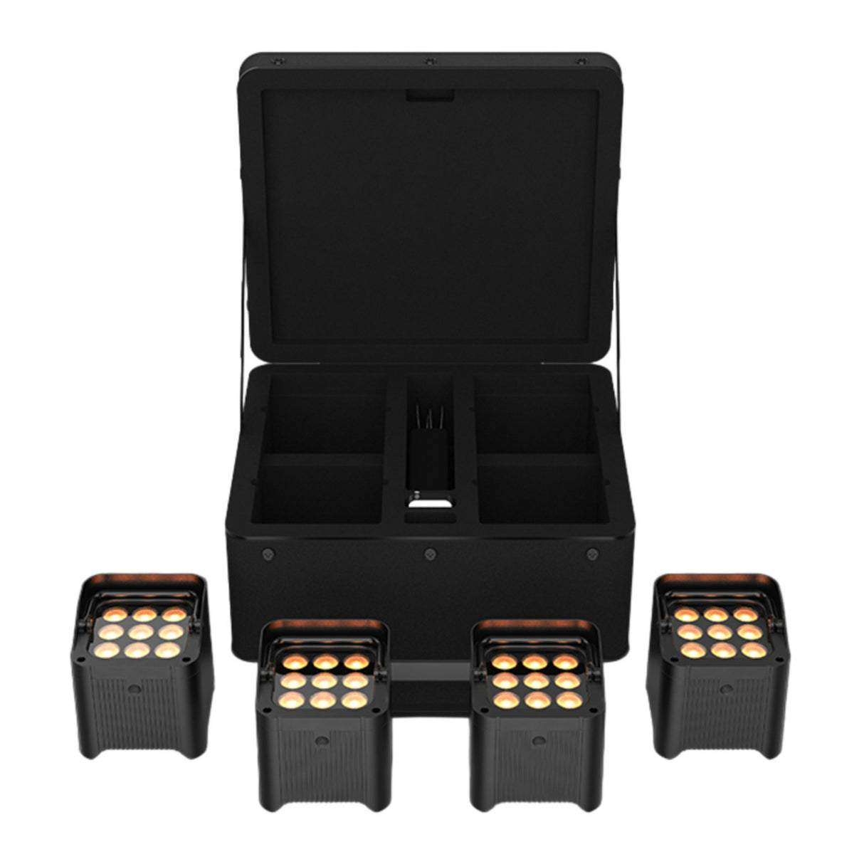 CHAUVET DJ Freedom Par Q9 X4 Battery-Powered Wireless RGBA LED Par Kit (4-Pack)