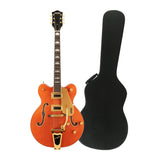 Gretsch G5422TG Electromatic Classic 6-String Electric Guitar (Orange) with Case