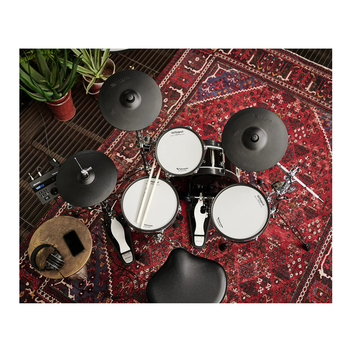 Roland VAD103 V-Drums Acoustic Drum Set with TD-07 Module
