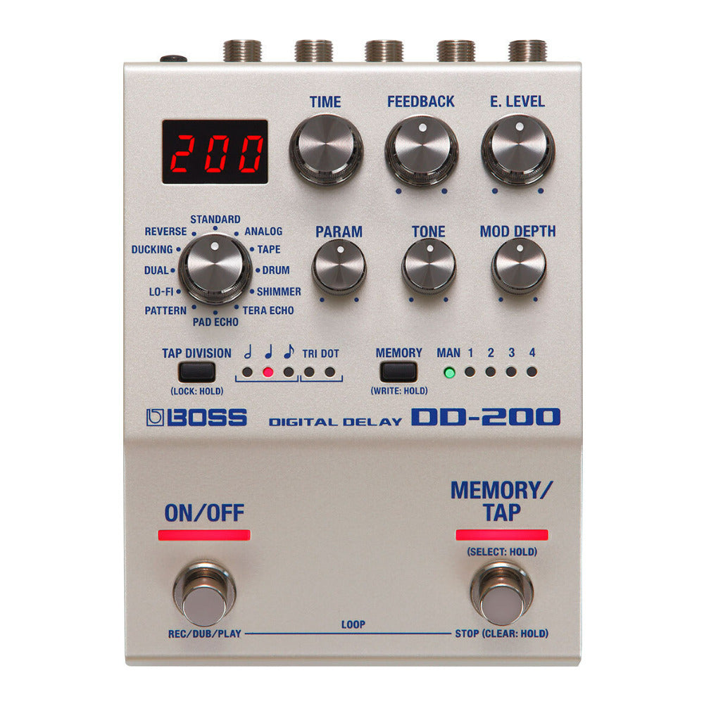 BOSS DD-200 12 Different Modes No Nonsense Interface Digital Delay Pedal
