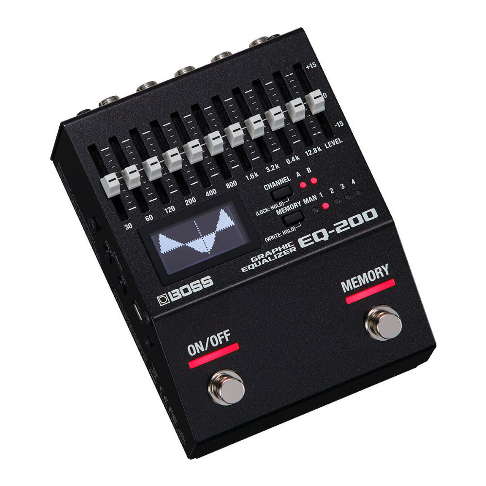 BOSS EQ-200 Dual 10-Band EQs Visual EQ Display Real-Time Control Equalizer Pedal (Open Box)