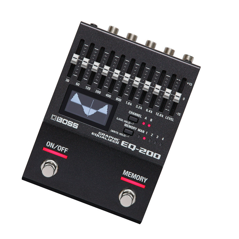 BOSS EQ-200 Dual 10-Band EQs Visual EQ Display Real-Time Control Equalizer Pedal (Open Box)