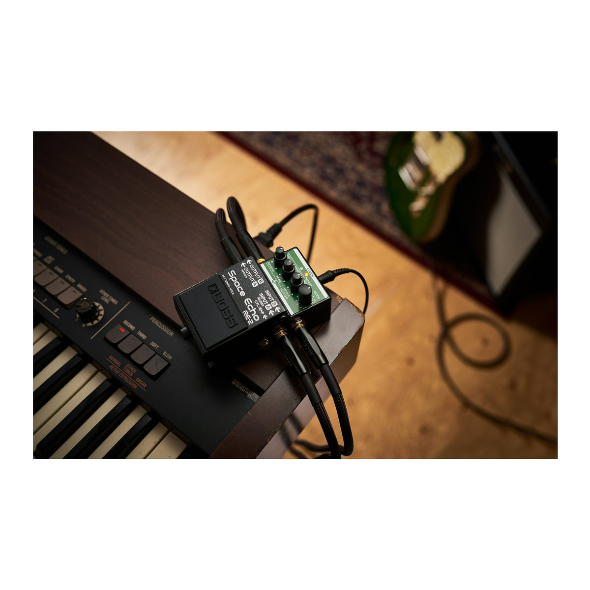 BOSS RE-2 Space Echo Compact Full Stereo I/O Delay and Reverb Effects Pedal