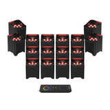 Chauvet DJ Freedom Par T6 Battery-Operated Tri-Color LED Lights Bundle (16-Pack)