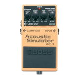 BOSS AC-3 Compact Four Simulation Modes Two Outputs Acoustic Simulator Pedal