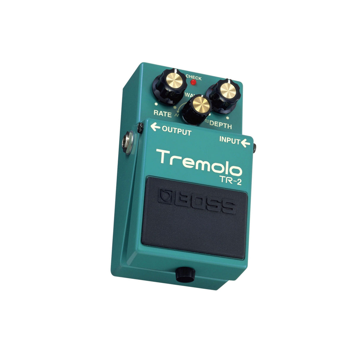 BOSS TR-2 Wave, Rate, and Depth Knobs Easy-to-Use Compact Tremolo Pedal
