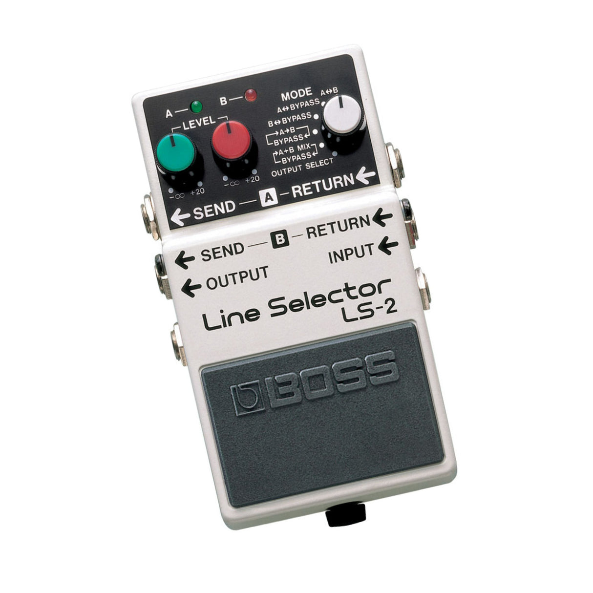 Boss LS-2 Compact Line Selector Pedal with Level Control and Six Looping Modes