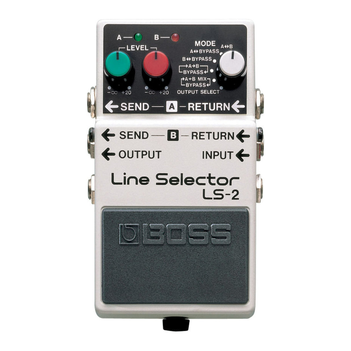 Boss LS-2 Compact Line Selector Pedal with Level Control and Six Looping Modes
