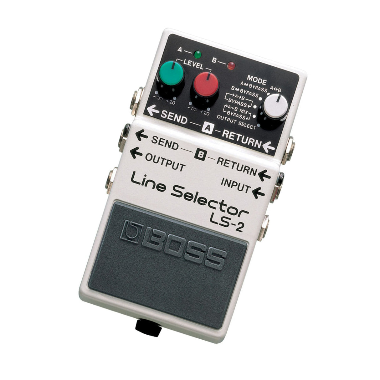 Boss LS-2 Compact Line Selector Pedal with Level Control and Six Looping Modes
