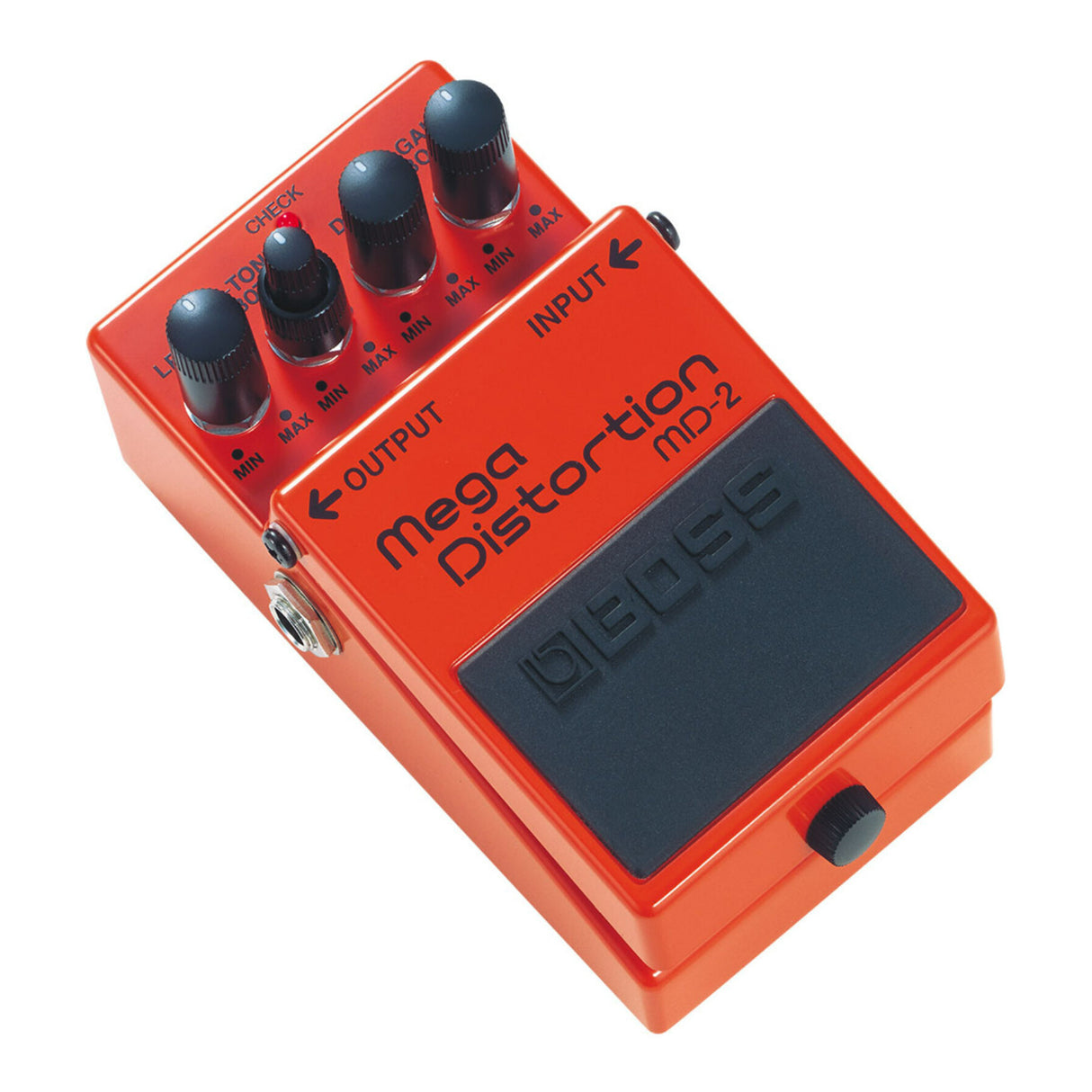 Boss MD-2 Mega Distortion Battery and Adapter Powered Tone Control Pedal