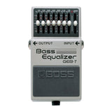 BOSS GEB-7 7-Band 50Hz to 10kHz Frequency EQ Pedal for Electric Bass Guitars