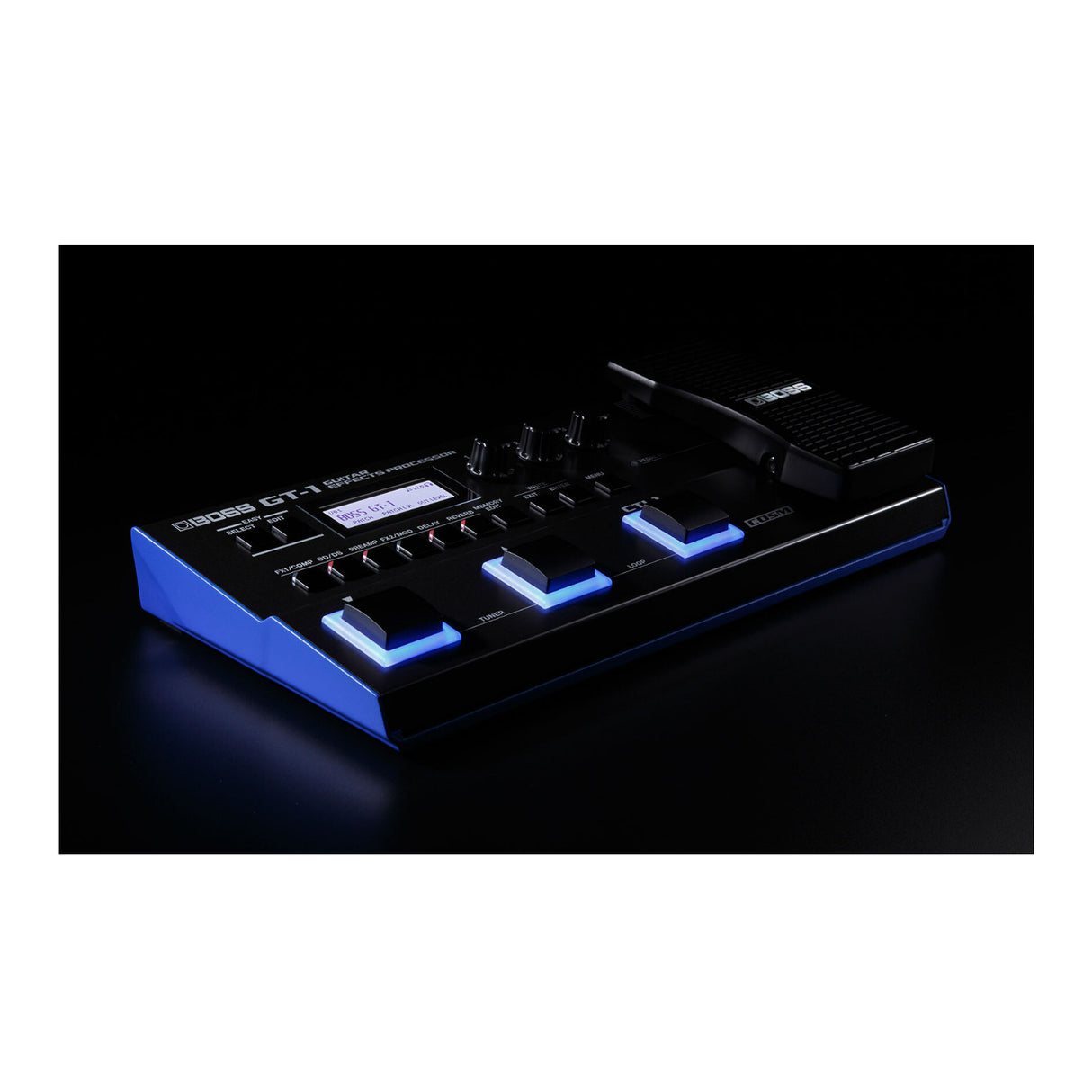 BOSS GT-1 Guitar Multi-Effects Pedal with Easy Patch Selection, and Tone Studio