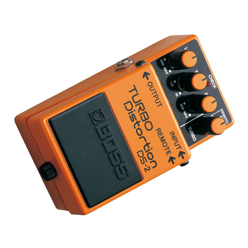 BOSS DS-2 Turbo Distortion Pedal with Twin Modes and Built-In Remote Jack