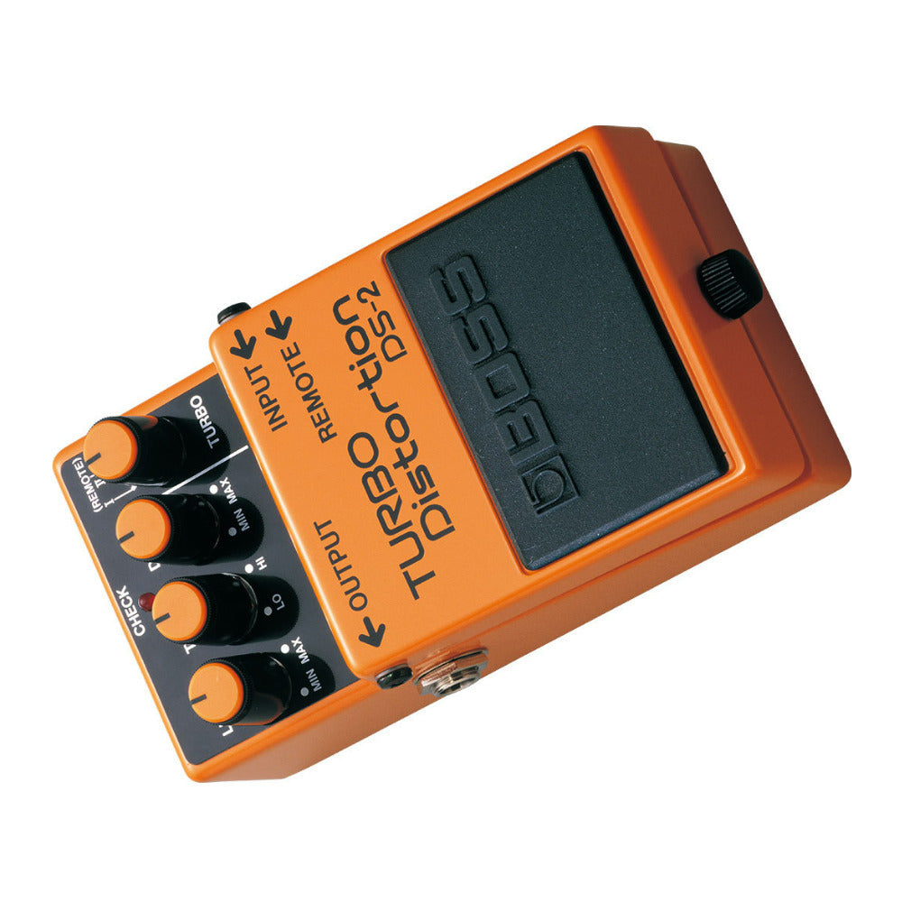 BOSS DS-2 Turbo Distortion Pedal with Twin Modes and Built-In Remote Jack