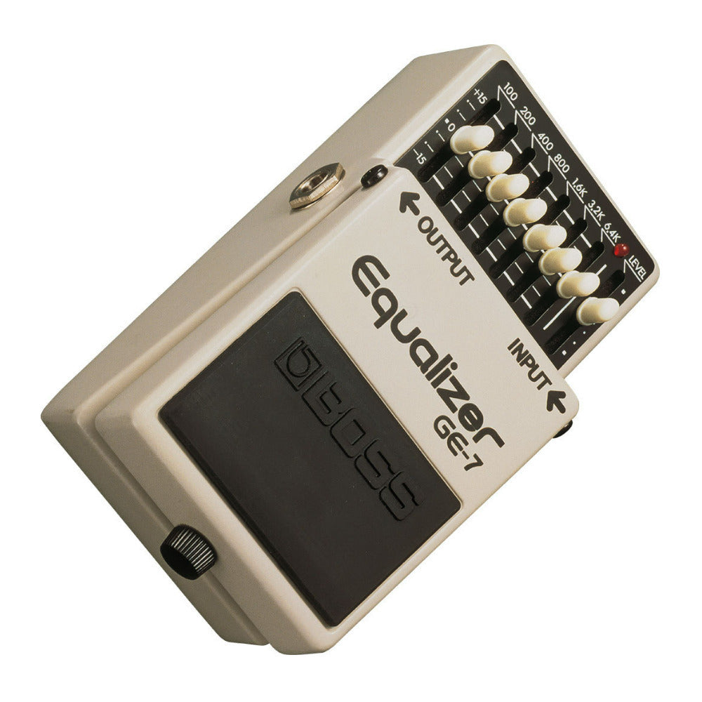 BOSS GE-7 7-Band 100 Hz to 6.4 kHz Frequency Range Equalizer Pedal