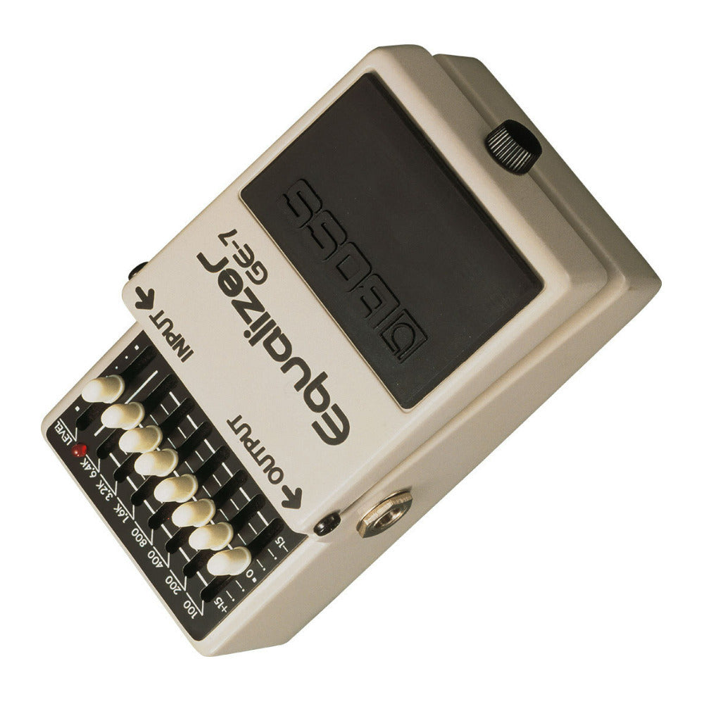 BOSS GE-7 7-Band 100 Hz to 6.4 kHz Frequency Range Equalizer Pedal
