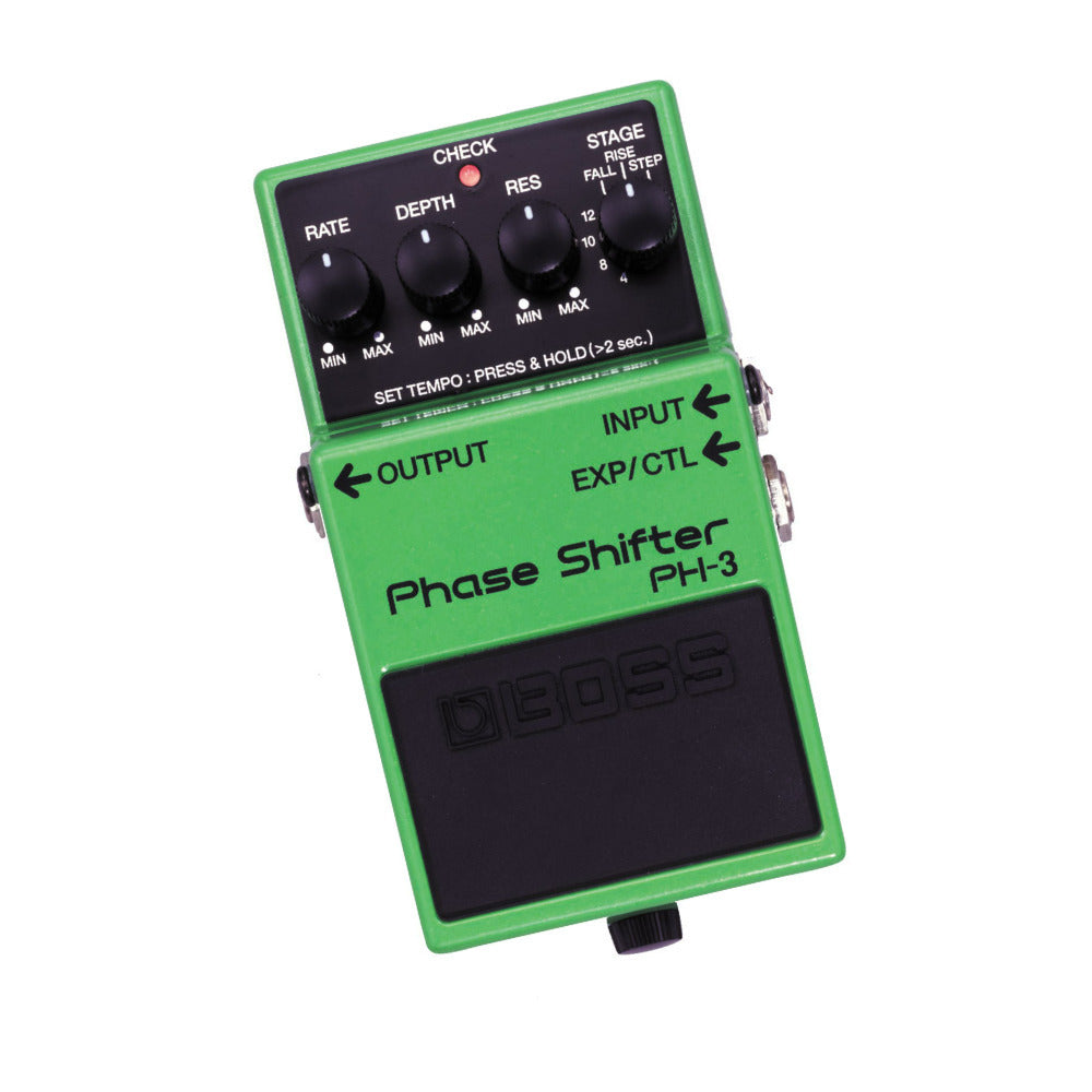 BOSS Phase Shifter Pedal with Phasing, Rise and Fall Effects, Tempo Control