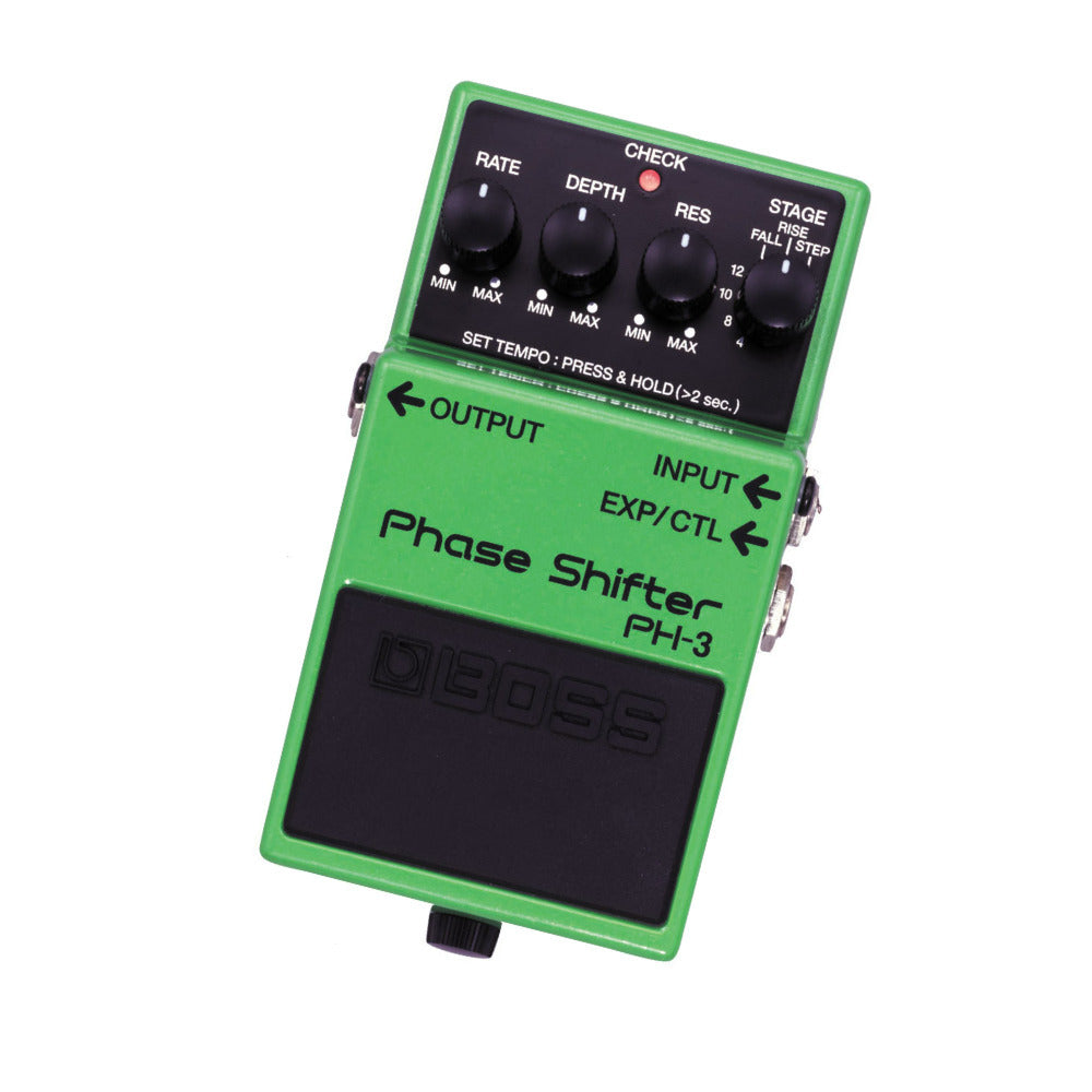 BOSS Phase Shifter Pedal with Phasing, Rise and Fall Effects, Tempo Control