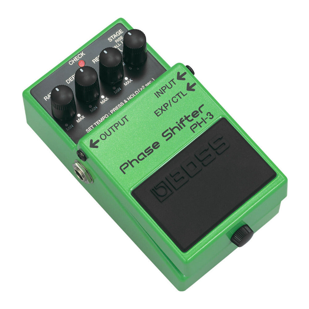 BOSS Phase Shifter Pedal with Phasing, Rise and Fall Effects, Tempo Control