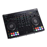 Roland DJ-707M Compact Rugged Mic Section Dual USB Ports Serato DJ Controller