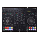Roland DJ-707M Compact Rugged Mic Section Dual USB Ports Serato DJ Controller