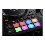 Roland DJ-707M Compact Rugged Mic Section Dual USB Ports Serato DJ Controller