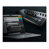 Roland Boutique Compact Metal Top Drum Machine with Color-Matched Case (Silver)