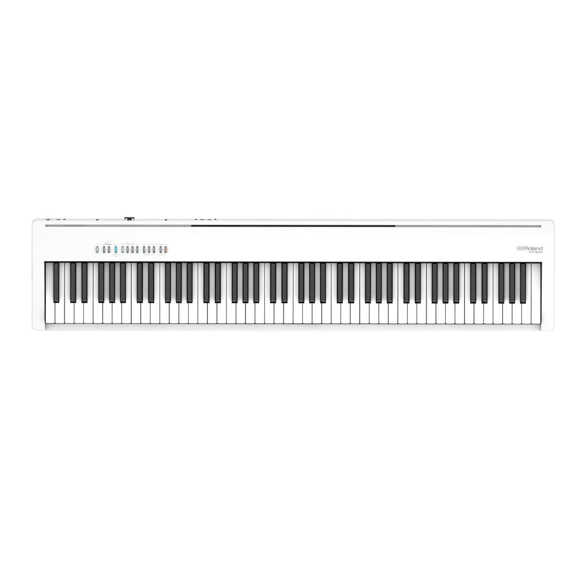 Roland FP-30X Digital Piano with Speakers (White) with Keyboard Stand Bundle