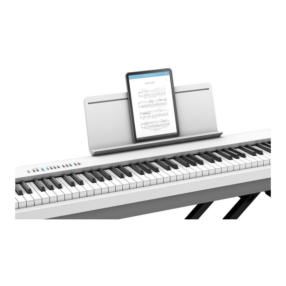 Roland FP-30X Digital Piano with Speakers (White) with Keyboard Stand Bundle