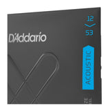 D'Addario XT 12-53 6-String Light Phosphor Bronze Coated Acoustic Guitar Strings