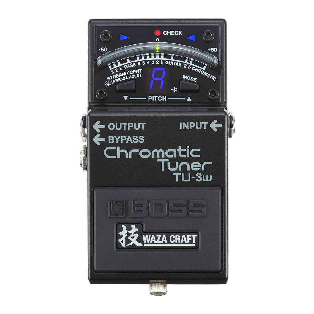 BOSS TU-3W Waza Craft Premium Chromatic Stompbox Tuner with Bypass