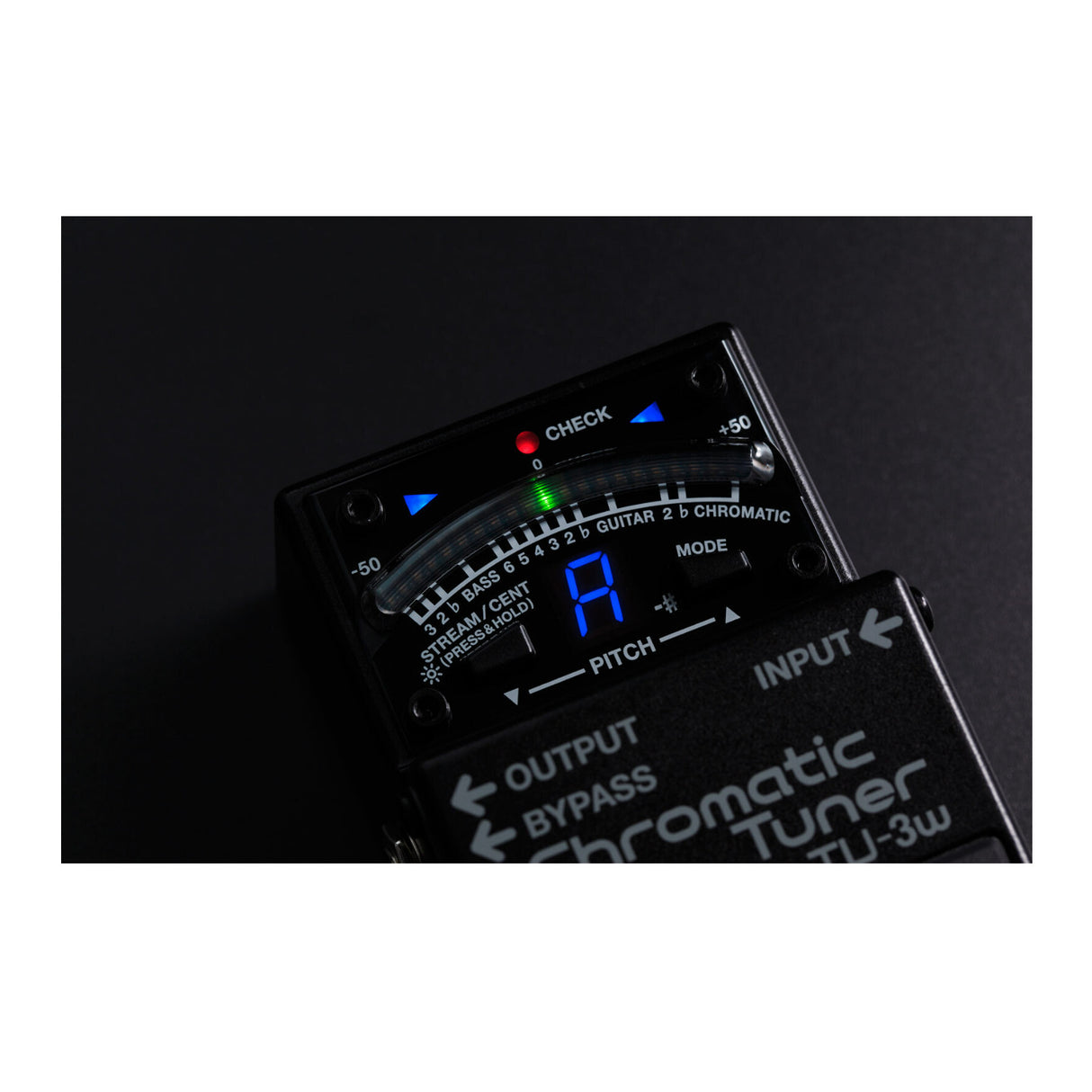 BOSS TU-3W Waza Craft Premium Chromatic Stompbox Tuner with Bypass