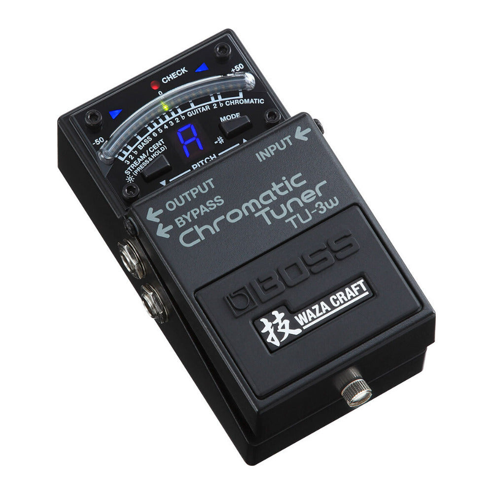 BOSS TU-3W Waza Craft Premium Chromatic Stompbox Tuner with Bypass