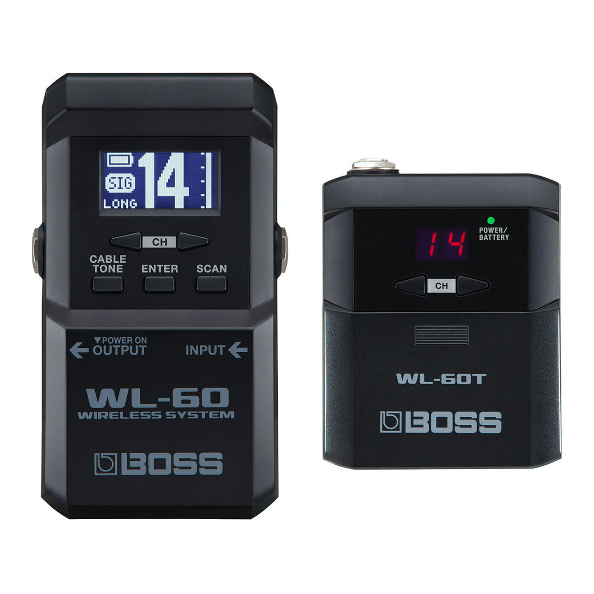 BOSS WL-60 Large LCD Plug-and-Play Simplicity Compact Guitar Wireless System