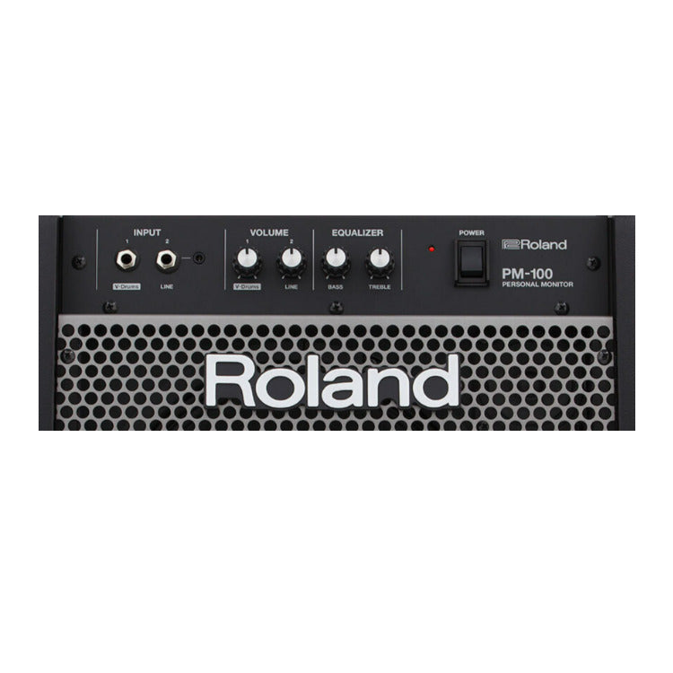 Roland PM-100 Compact 80-Watt Electronic V-Drum Set Monitor with Onboard Mixer
