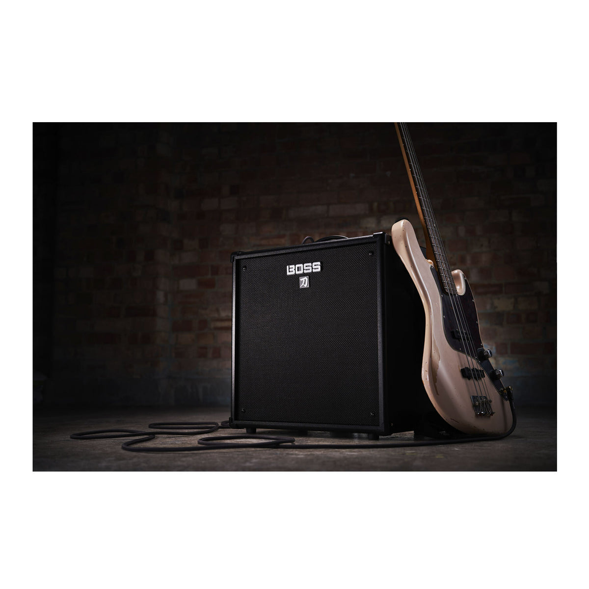 Boss Katana-110 Bass 1 x 10-inch 60-Watt Portable Class AB Power Amp Bundle