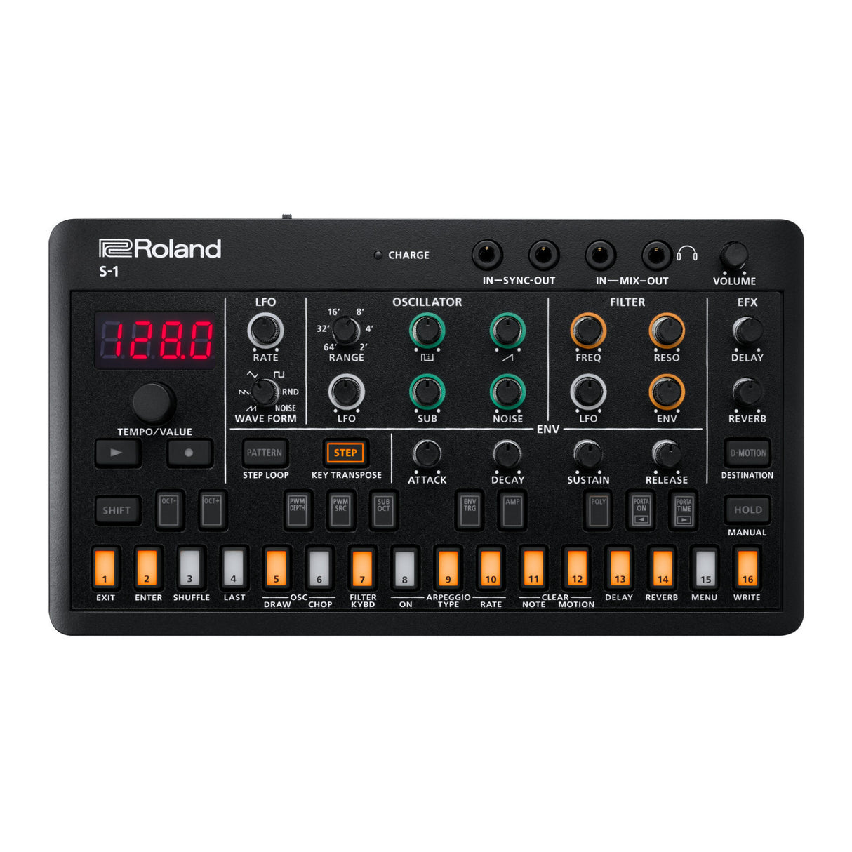 Roland Ultra-Portable Sturdy D-Motion Tweak Synthesizer with 64-Step Sequencer