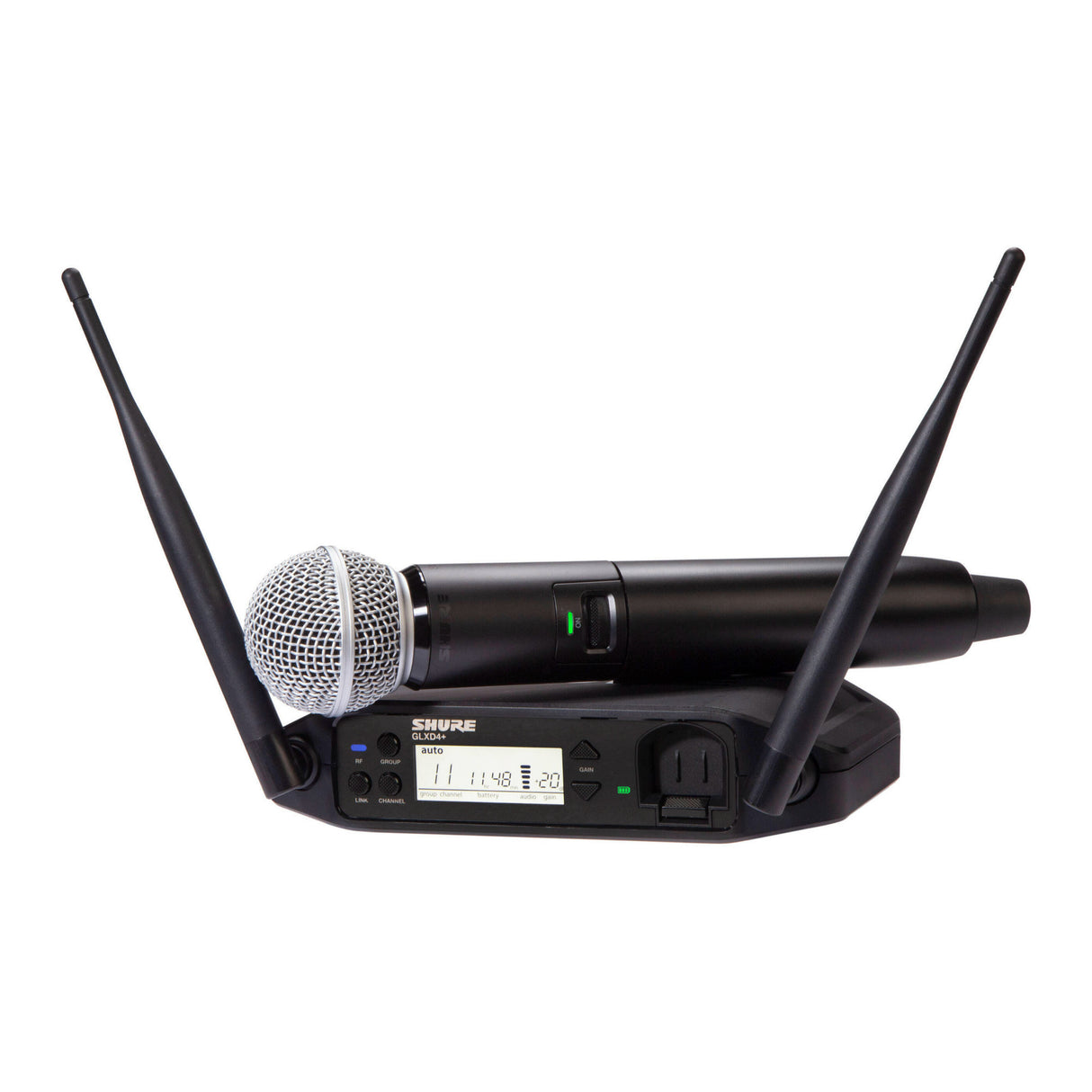 Shure GLXD24+/SM58 Z3 Frequency Band Digital Wireless Handheld System (Black)