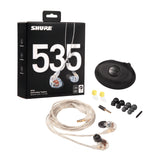 Shure SE535 Sound Isolating Earphones with 37dB Noise Cancellation (Clear)