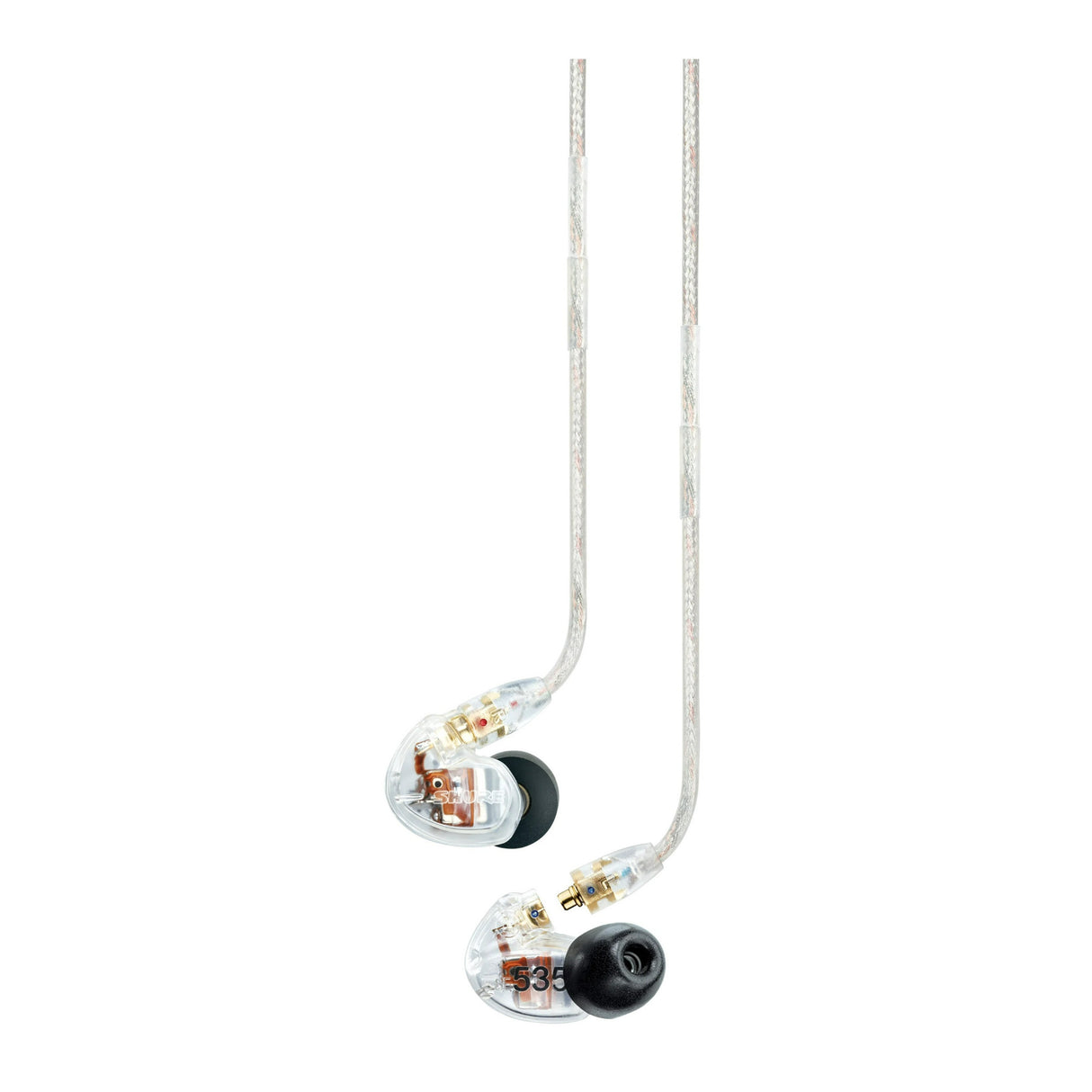 Shure SE535 Sound Isolating Earphones with 37dB Noise Cancellation (Clear)