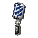 Shure Deluxe Supercardioid Vocal Chrome-Plated Vibrant Blue Foam Microphone