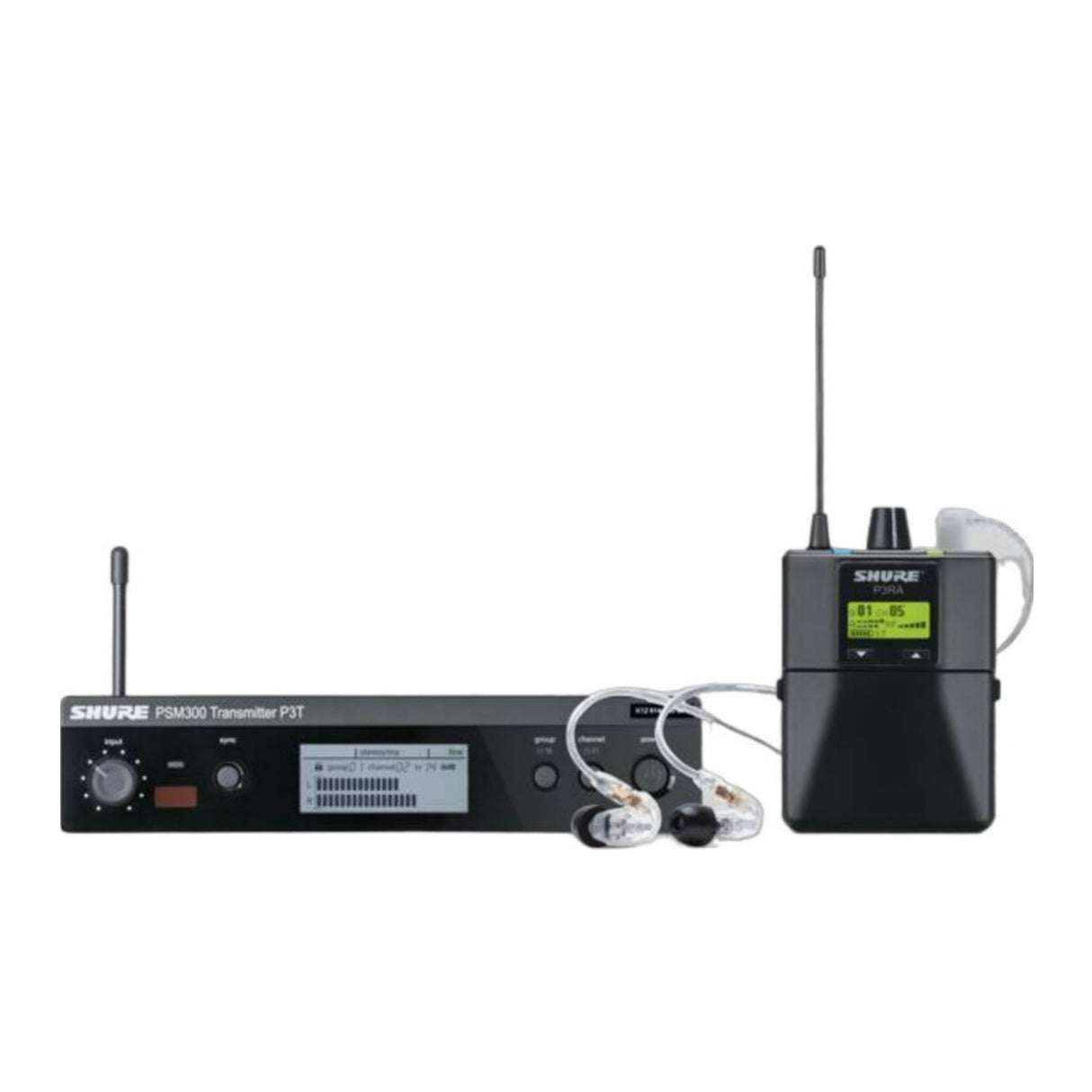 Shure P3TRA215CL PSM300 Wireless In-Ear Monitor System with SE215-CL Earphones