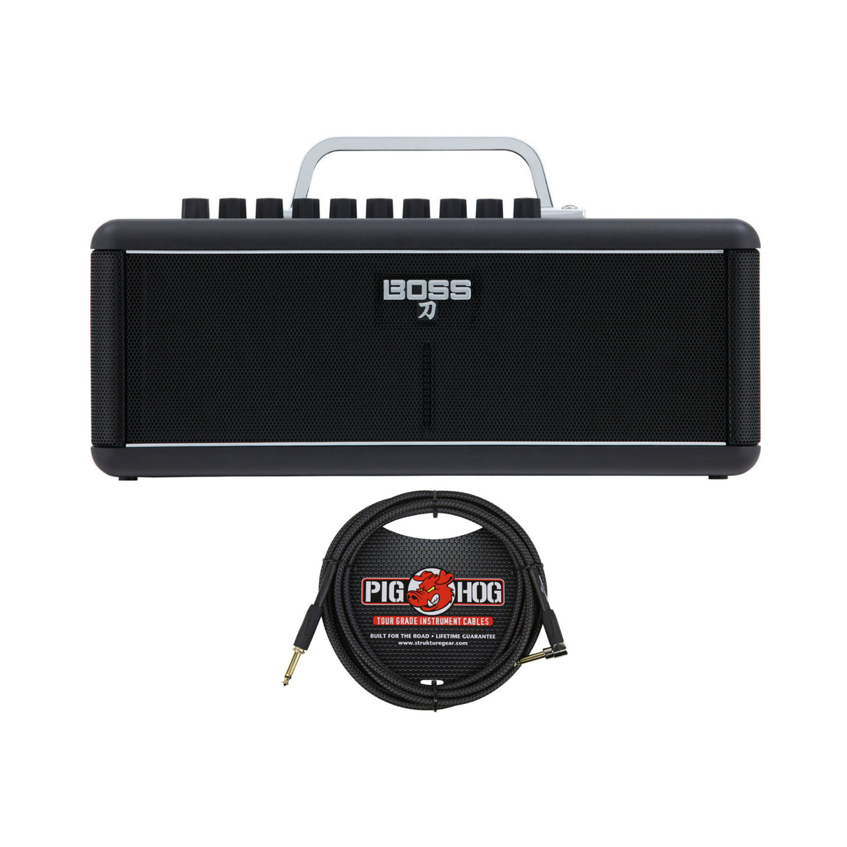 Boss Katana-Air 20/30-Watt Wireless Battery Powered Guitar Amplifier Bundle