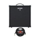 Boss Katana-110 Bass 1 x 10-inch 60-Watt Portable Class AB Power Amp Bundle