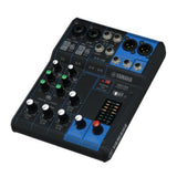 Yamaha MG06 6 Input Stereo Mixer with Microphone Stand and 3x XLR Cable Bundle