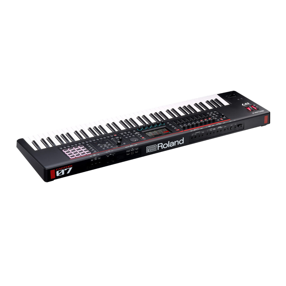Roland FANTOM-07 76-Key Workstation Synthesizer Keyboard w/Keyboard Stand Bundle
